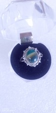 bague argent stérling 925/1000 avec pierre semi précieuse