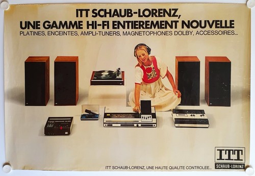 Affiche itt schaub lorenz - affiche,