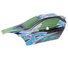 Body Shell BLK/GRN For 2WD 1/5