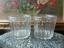 2 ANCIENS POTS À CONFITURE EN VERRE MASSIF VS 500 GR