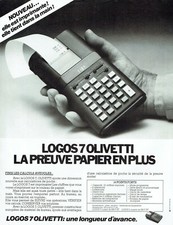  Publicité Advertising 0222  1978  calculatrice imprimante Logos Olivetti