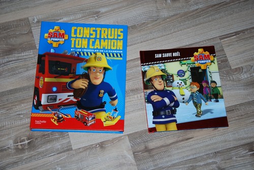 Lot livres sam pompiers - le,
