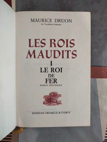 Livre les rois maudits - livre,
