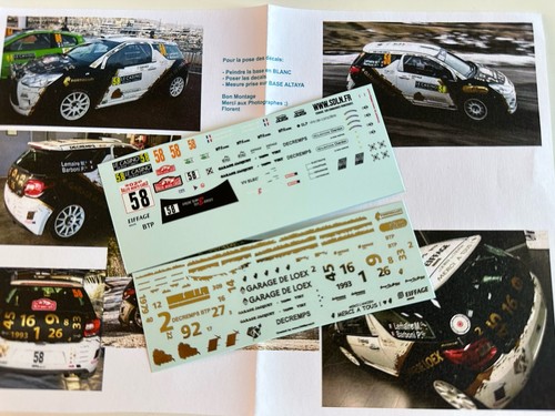 Decal citroën ds3 n 58 - decal, 43