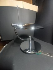 plafonnier art déco Moderne Argenté  Forme Disque Orientable 24cm