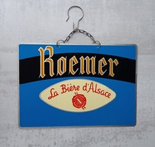 - ANCIENNE BELLE PLAQUE Lithographiée Bière Brasserie ROEMER  - Au Romain --