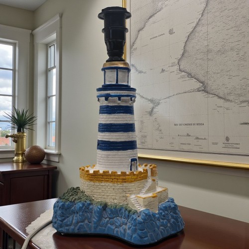 Vintage lighthouse table lamp - vintage,