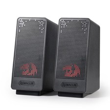Redragon GS513 PC Gaming Speakers, 2.0 Channel Desktop Computer Sound Bar Bass &