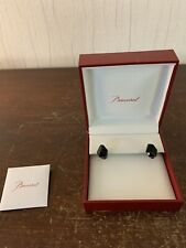 Boucle d'oreille modèle onyx noir en cristal de Baccarat