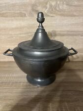 Soupière En Étain Vintage Ancienne 
