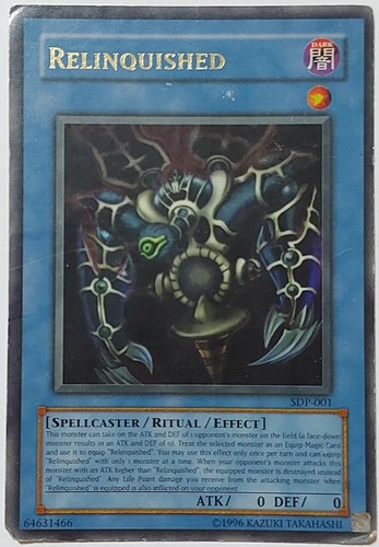 Relinquished sdp 001 - sdp-001, yu-gi-oh