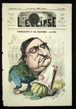 LA CLOCHE DE FERRAGUS MELON CITROUILLE Caricature 1869