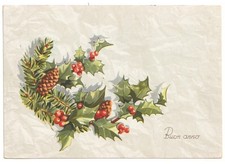 Décoration De Noël 1952 Houx