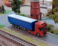 DAF XF-95 Tête de Tracteur & Bâche Coulissante Semi-Remorque,Camion,Échelle N 1