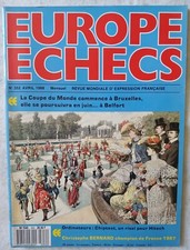 REVUE EUROPE ECHECS - n°352- Festival de St Jean -  ANAND - Avril 1988