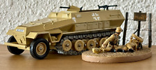 SOLIDO militaire Allemand HANOMAG SdKfz 251/1 DAK Afrika Korps + figurines DAK