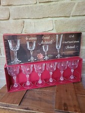 CRISTAL D'ARQUES 6 VERRES A VIN EN CRISTAL 12 CL MODÈLE AUTEUIL N°5 