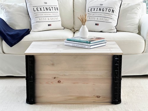 Coffre table basse bois - table,