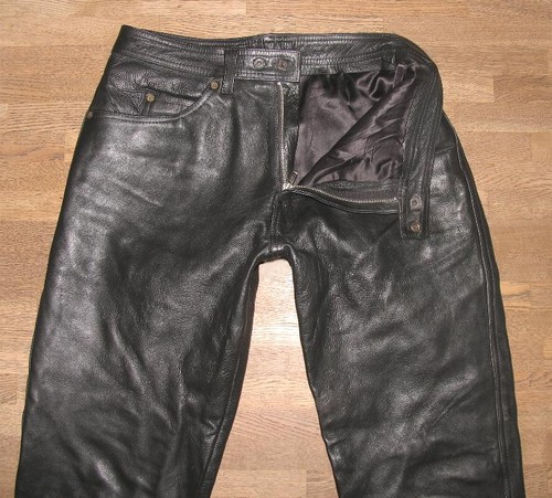 Jeans cuir moto homme biker - moto,