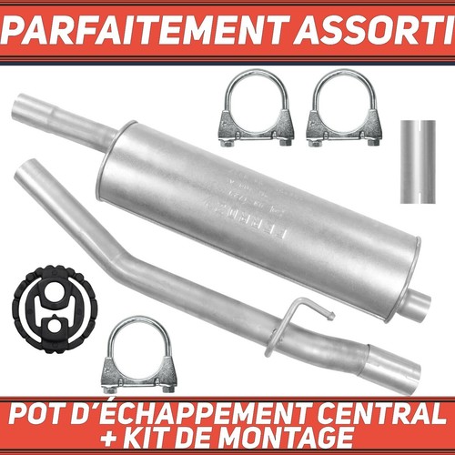 Pot échappement central - pot, déchappement