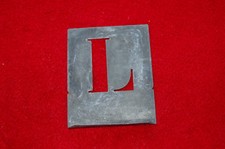 POCHOIR lettre métal L / Garage / école/ mécanicien / Loft / Atelier / 