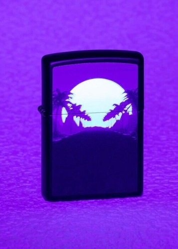 Zippo black light sunset - light,