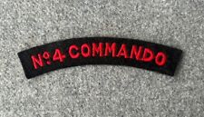 INSIGNE N 4 COMMANDO FRANÇAIS KIEFFER NORMANDIE ANGLAIS MARINE 1944 WWII WW2