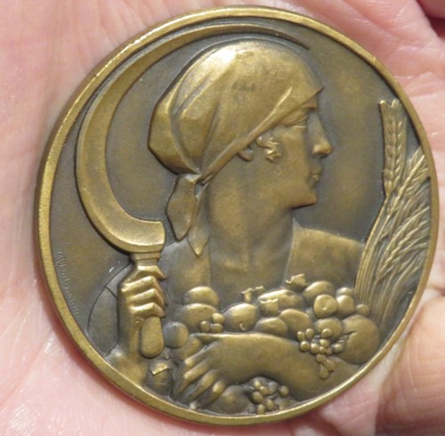 Medaille art deco bronze - art,