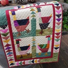 Plaid patchwork fait main 47x60