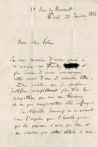 Hector berlioz lettre - hector,