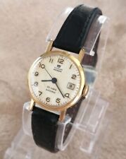 Ancienne Montre Femme Mécanique YOUNGER BRESSON Vintage Watch 1960's  Cuir PL/OR