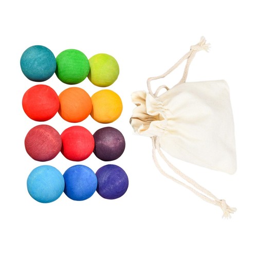 Boules bois montessori - boules, en