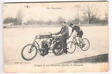 CPA  MARSEILLE 13 -  VELO CYCLING CYCLISME OREGGIA & ENTRAINEUR DANTIN 1904 ~A80