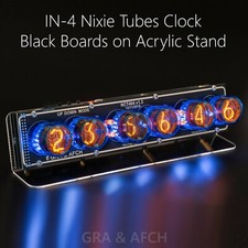 IN-4 Nixie Tubes Clock BLACK