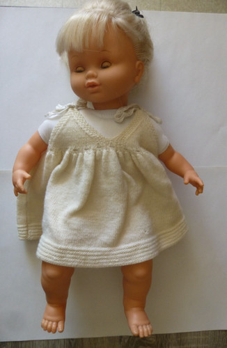 Ancienne poupée blonde aux - ancienne,