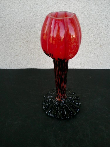 Vase tulipe verre boheme - vase, en