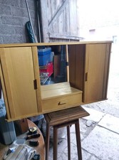 Meuble Miniature/ Miroir / Tiroir/2 Portes Bois