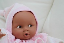 POUPON  DOUDOU COROLLE "BABYPOUCE " METISSE ROSE  30 CM  2005