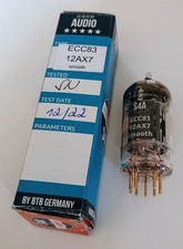Tube 12ax7 / ECC83 made in Germany by S4A Long Plates Smooth Sound.