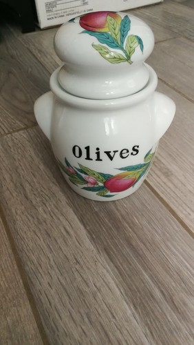 Pot olives porcelaine - olives, en