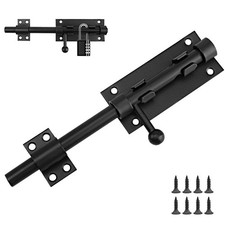 Serrure porte noire en acier