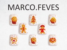 SERIE COMPLETE :  FEVES ARTFUN : HIVERS GOURMAND