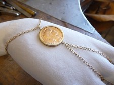Bracelet main porte - bracelet, or