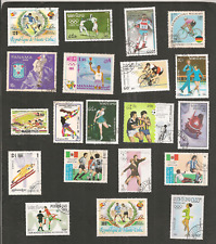 LOT TIMBRES SPORTS JEUX OLYMPIQUES COLLECTION MONDE (f)