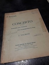 Joseph HAYDN Concerto Ré majeur Violoncelle et Piano Partition Sheet music score