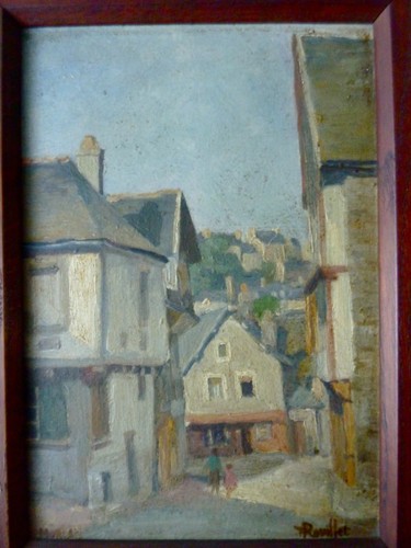 Tableau huile sur - tableau, bois