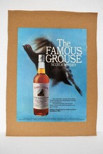Lithographie Publicitaire Vintage De The Famous Grouse Finest Scotch Whisky