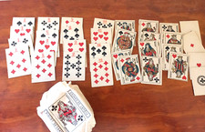 Jeu de Cartes Miniature Piquet Ancien Bistrot Jeu de Comptoir 1950