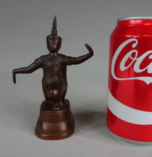 ancien bouddha déesse indienne en bronze indian deity goddess statue n2