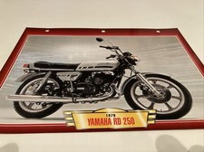 Yamaha RD250 1979 RD RDX 250 fiche carte moto passion collection édition Atlas